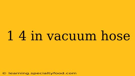 1 4 in vacuum hose