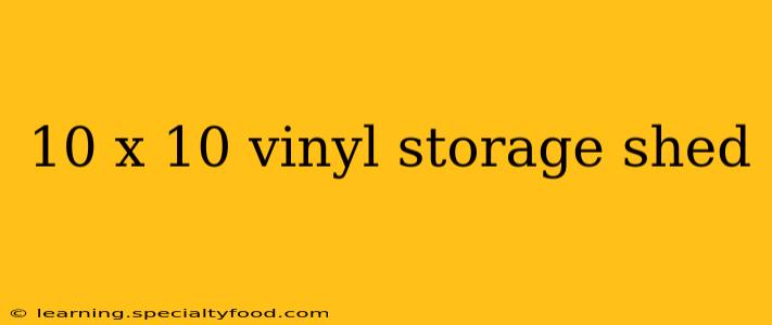 10 x 10 vinyl storage shed