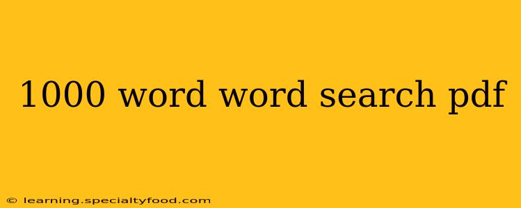 1000 word word search pdf