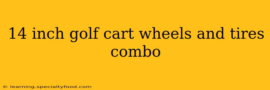 14 inch golf cart wheels and tires combo