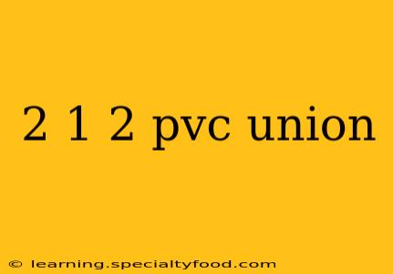 2 1 2 pvc union