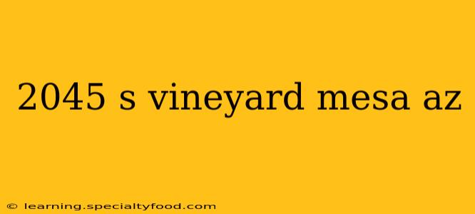 2045 s vineyard mesa az