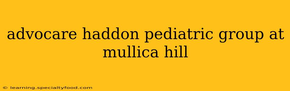 advocare haddon pediatric group at mullica hill