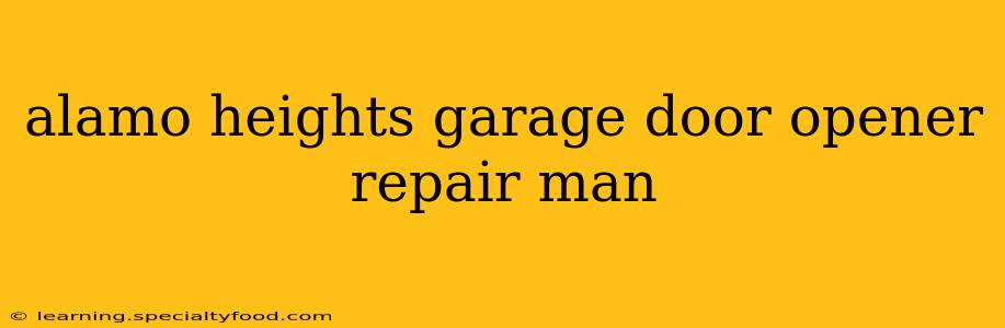 alamo heights garage door opener repair man