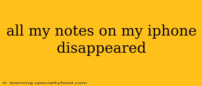 all my notes on my iphone disappeared