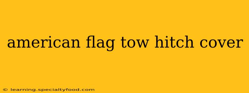 american flag tow hitch cover