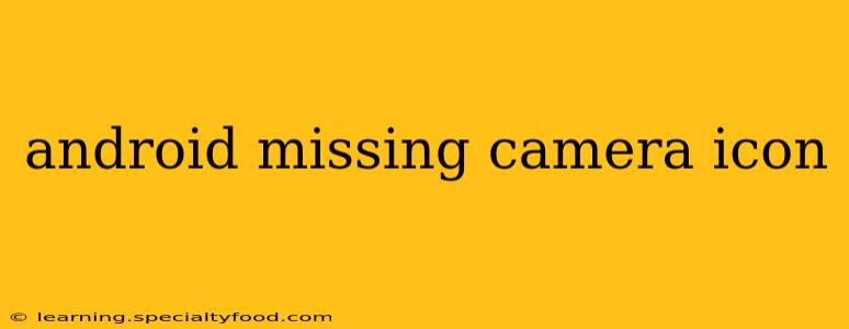 android missing camera icon