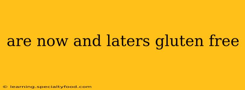 are now and laters gluten free