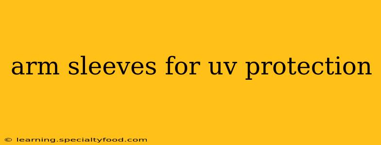 arm sleeves for uv protection