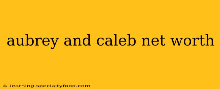 aubrey and caleb net worth