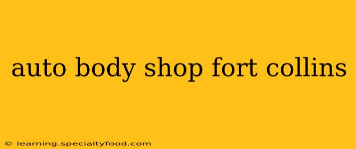 auto body shop fort collins