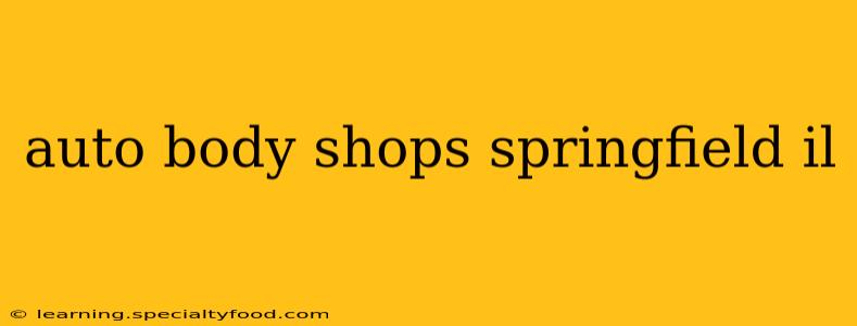 auto body shops springfield il