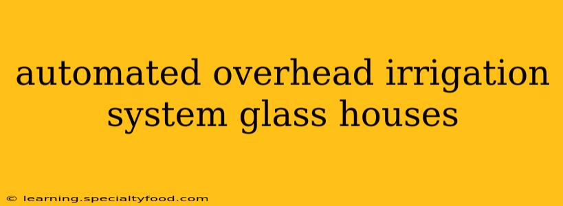 automated overhead irrigation system glass houses