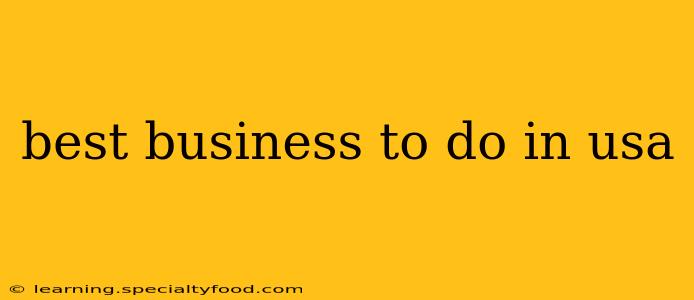 best business to do in usa