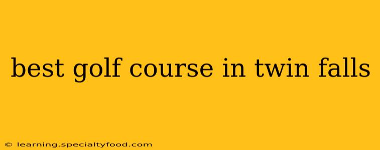 best golf course in twin falls