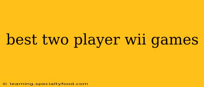 best two player wii games