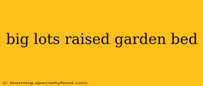 big lots raised garden bed