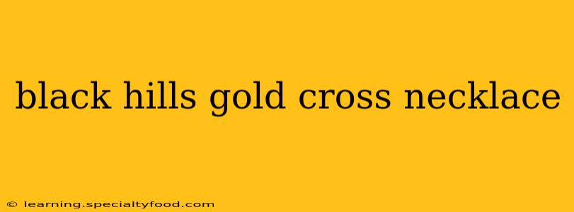 black hills gold cross necklace