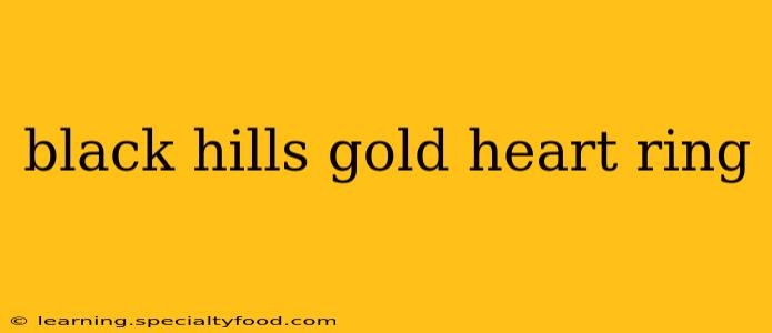 black hills gold heart ring