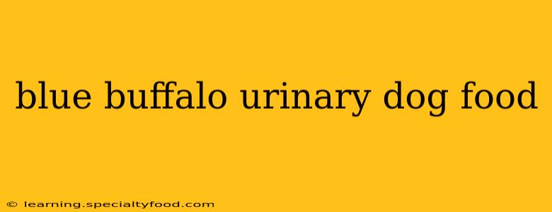 blue buffalo urinary dog food