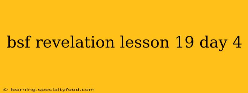 bsf revelation lesson 19 day 4
