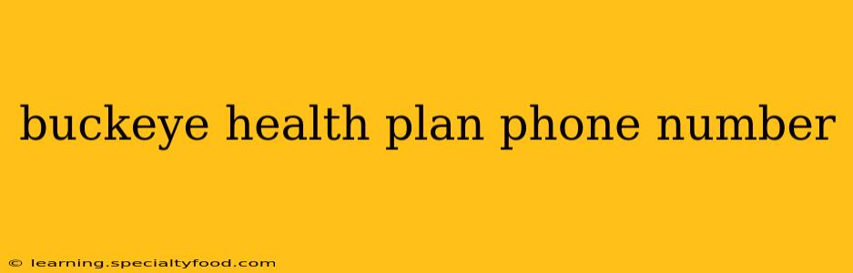 buckeye health plan phone number