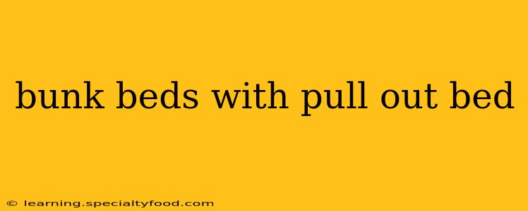 bunk beds with pull out bed