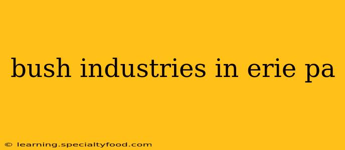 bush industries in erie pa