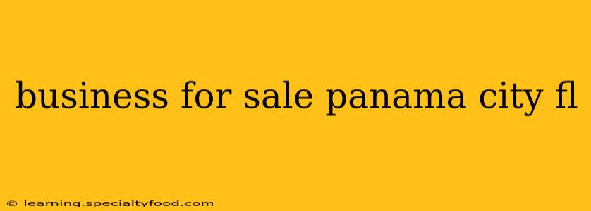 business for sale panama city fl