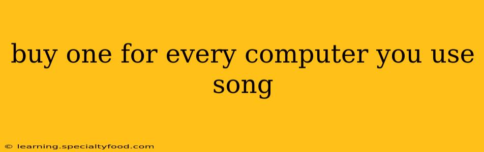 buy one for every computer you use song