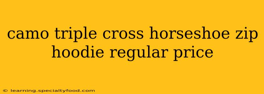 camo triple cross horseshoe zip hoodie regular price