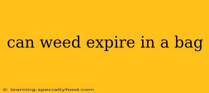 can weed expire in a bag