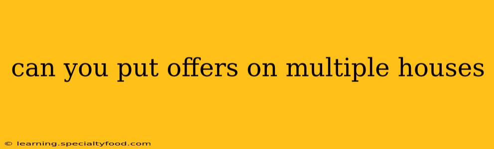 can you put offers on multiple houses