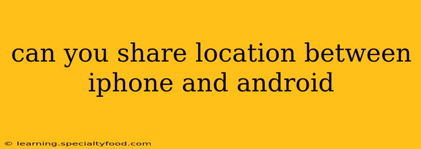 can you share location between iphone and android