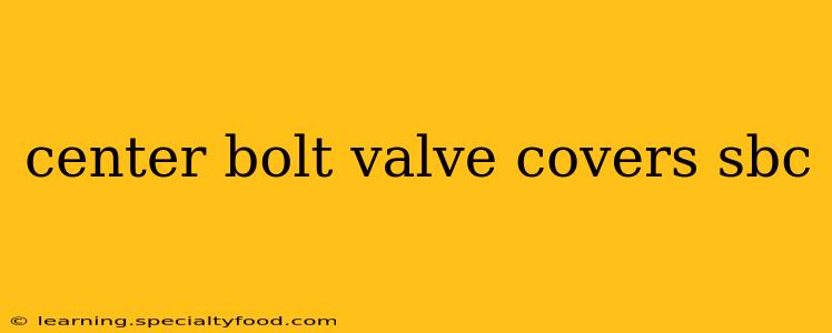 center bolt valve covers sbc