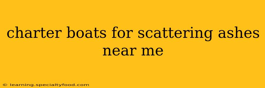 charter boats for scattering ashes near me