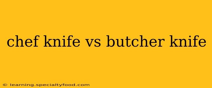 chef knife vs butcher knife