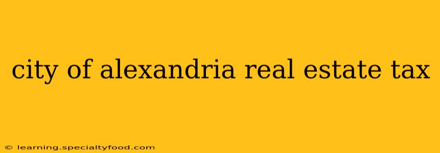 city of alexandria real estate tax