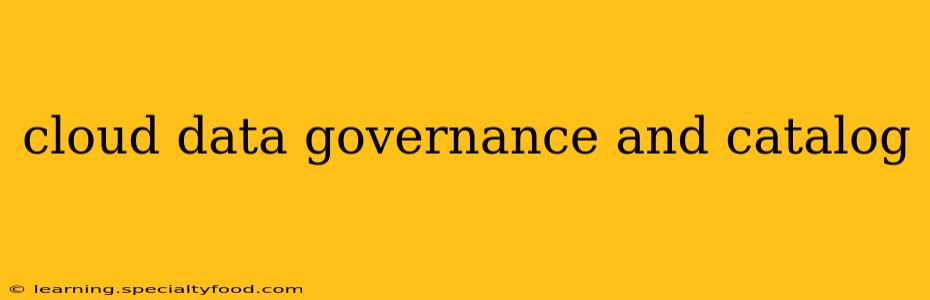 cloud data governance and catalog