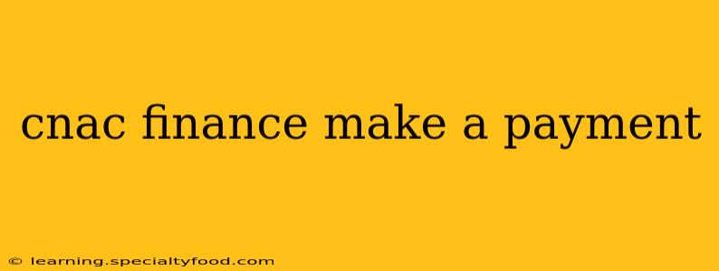 cnac finance make a payment