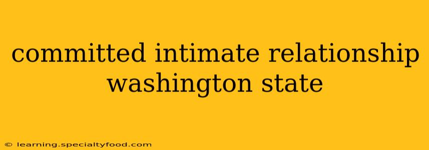 committed intimate relationship washington state
