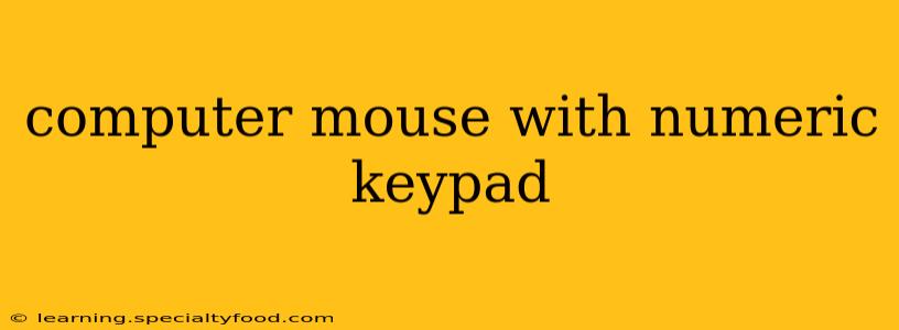 computer mouse with numeric keypad