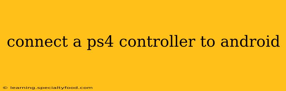 connect a ps4 controller to android