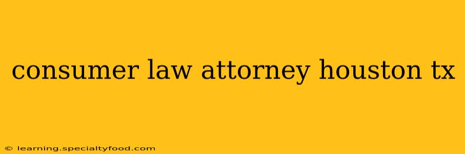 consumer law attorney houston tx