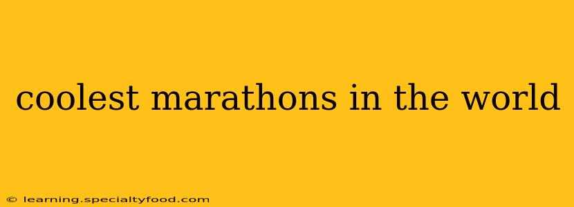 coolest marathons in the world