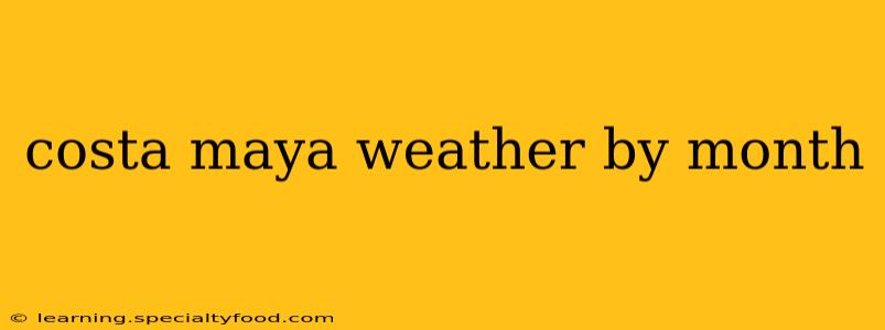 costa maya weather by month