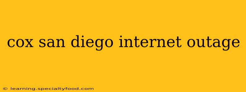 cox san diego internet outage