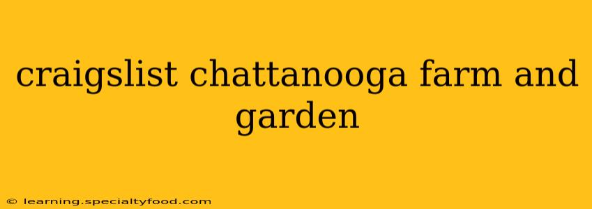 craigslist chattanooga farm and garden