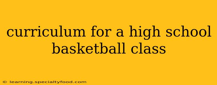 curriculum for a high school basketball class