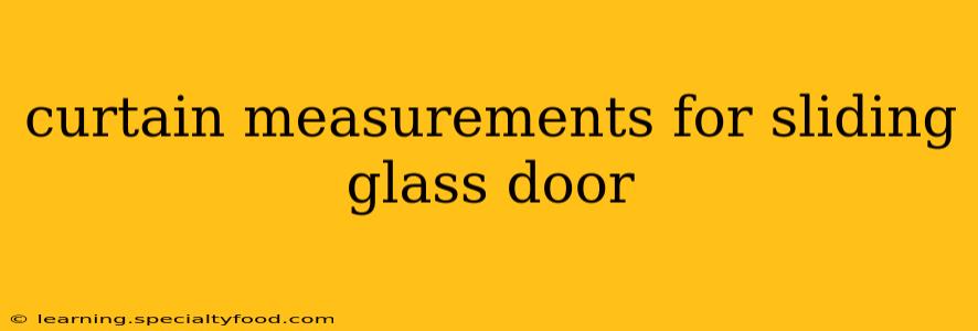curtain measurements for sliding glass door